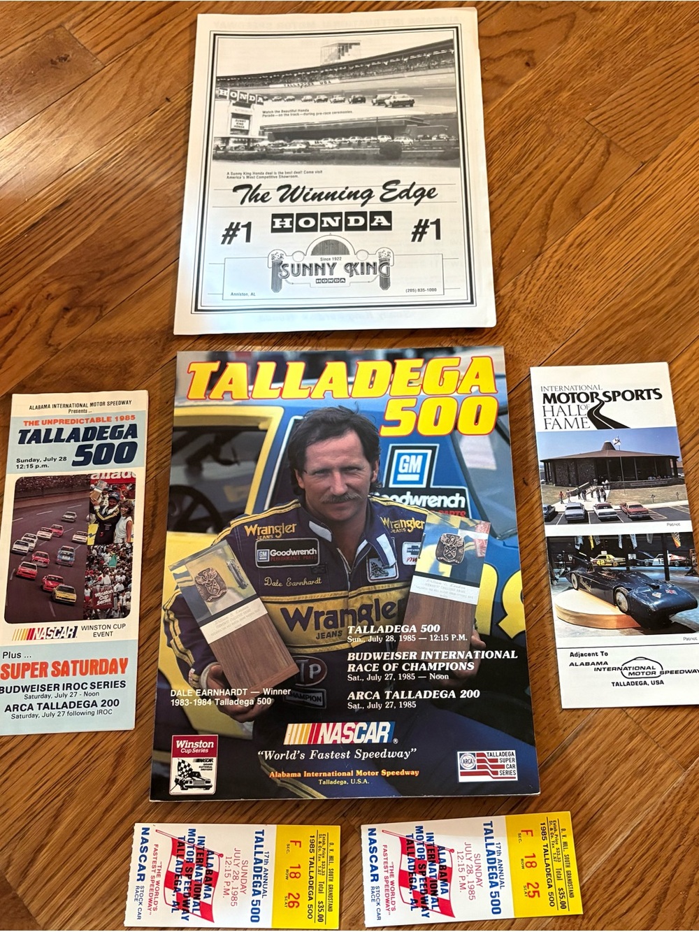 Alabama International Motor Speedway/Talladega NASCAR Race Program 7/1985